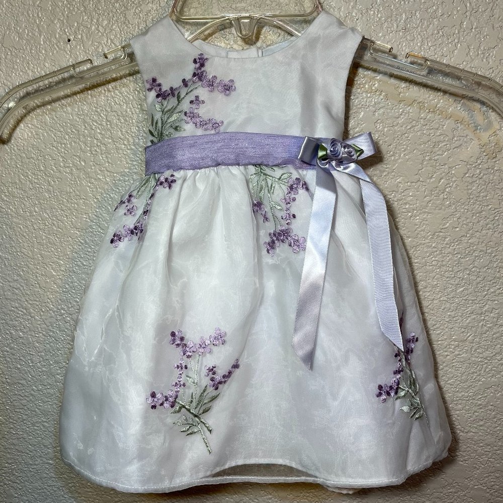 La Princess Sheer & Taffeta Lavender Dress